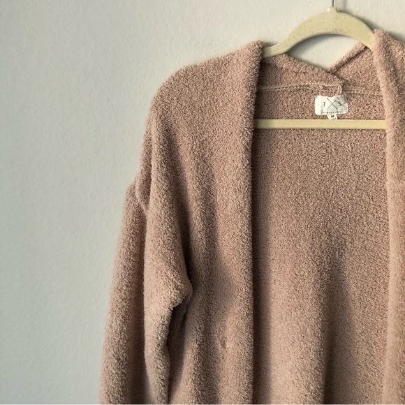 Thread & Supply Tan Teddy Cozy Cardigan - Picture 3 of 8